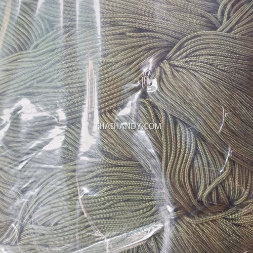 เชือกร่มมีไส้ แพ็ค ขนาด 2.5 mm  บรรจุ 1000 กรัม สีขี้ม้า รูปเต็ม