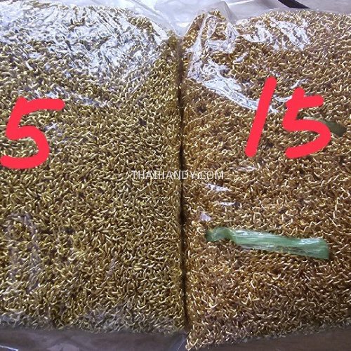 โซ่อลูมิเนียม  ACU20L  ขนาด 4 mm  บรรจุ 100 เมตร สีทอง รูปเต็ม