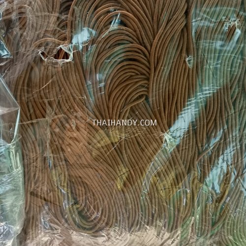 เชือกร่มมีไส้ แพ็ค ขนาด 2.5 mm  บรรจุ 1000 กรัม สีน้ำตาลแก่นบวร รูปเต็ม