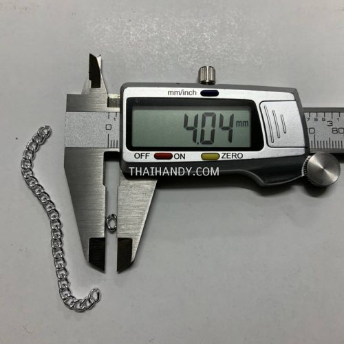 โซ่อลูมิเนียม  ACU20  ขนาด 4 mm  บรรจุ 100 เมตร สีเงิน รูปเต็ม