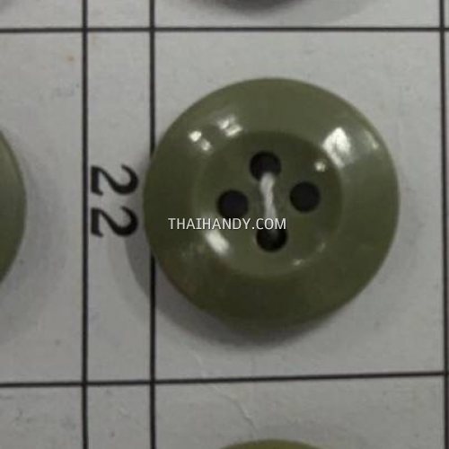 กระดุมพลาสติกสอย ทหาร ขนาด 18 mm  บรรจุ 600 เม็ด สีขี้ม้า รูปเต็ม