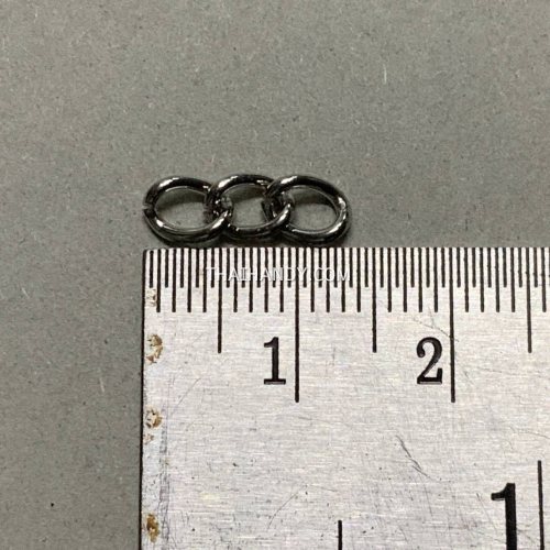 โซ่#20  เหล็ก ขนาด 5 mm  บรรจุ 100 เมตร สีนิเกิ้ล รูปเต็ม